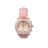 Chopard Happy Sport Pink Diamond 40mm Ladies 18K Gold Watch With Pouch/Papers