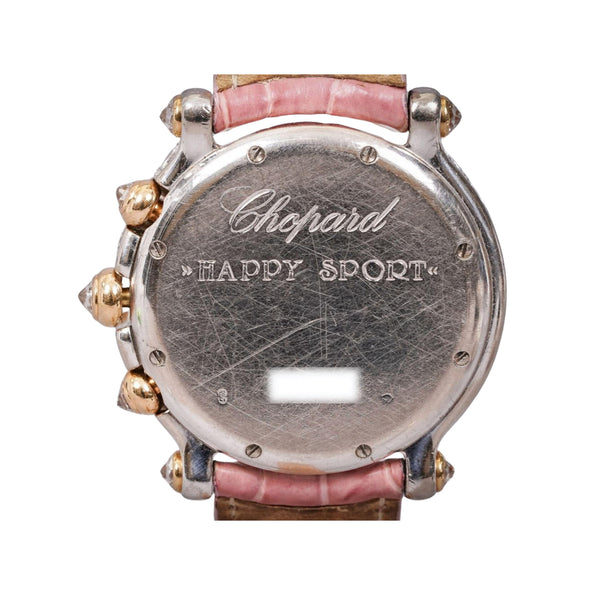 Montre Chopard Happy Sport Pink Diamond 40 mm pour femme en or 18K avec pochette/papiers