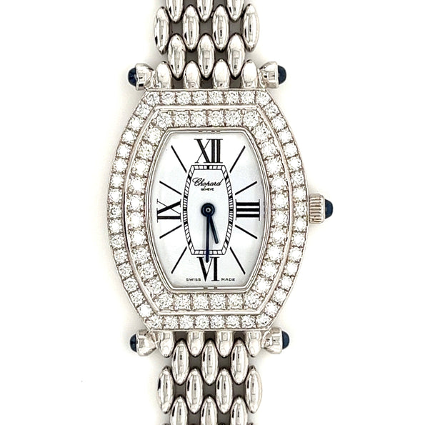 Montre Chopard Classic pour femme 10/6560-23 avec lunette diamant en or blanc 18 carats