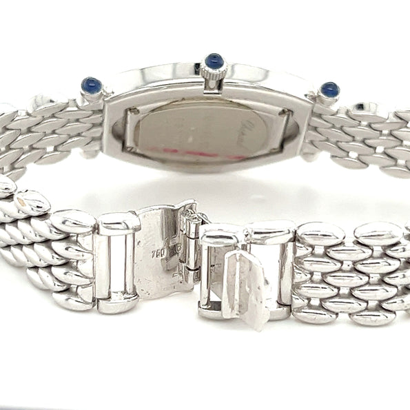 Montre Chopard Classique femme 10/6560-23 avec lunette sertie de diamants en or blanc 18 carats