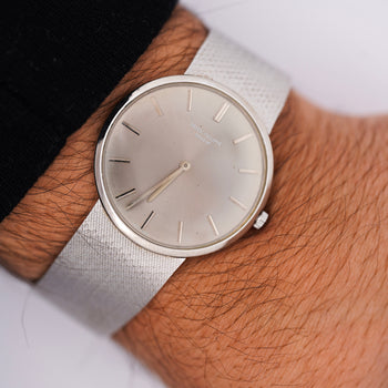 Patek Philippe Calatrava 3468 34mm Gray Dial 18K White Gold Watch – Assay Jewelers