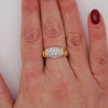 Diamond Platinum & 18K Gold Two Tone Pave Band Ring