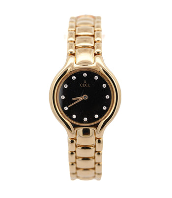Ebel Beluga 24.5mm 18K Gold Black Diamond Dial Watch – Assay Jewelers