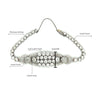 Edwardian Era 20 Carat Old Euro Cut Diamond Bracelet In Platinum Setting