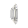 GIA 6.16 Carat Emerald Cut Diamond and Trapezoid Three Stone Engagement Ring