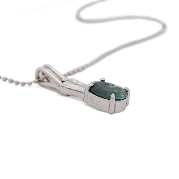 GIA Certified 0.86 Carat Brazilian Alexandrite & Diamond Platinum Drop Necklace – Assay Jewelers