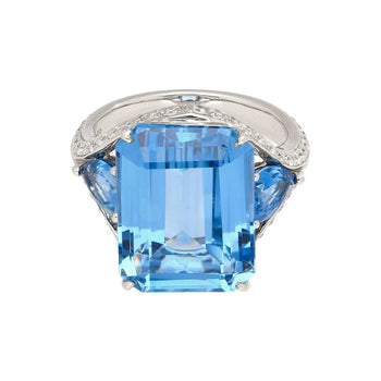 GIA Certified 16.7 Carat TW Lab Grown Spinel and Diamond Multi Gem Set Cocktail Ring – Assay Jewelers