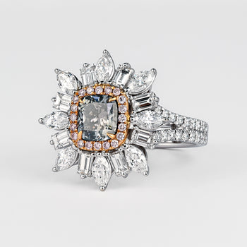 GIA Certified 1.01 Carat Fancy Bluish Gray Diamond Ring – Assay Jewelers