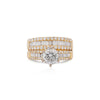 GIA Certified 1.5 Carat H/I2 Diamond 2 Piece Engagement & Wedding Ring Set