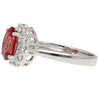 GIA Certified 1.81 Carat No-heat Padparadscha Sapphire & Diamond Ring