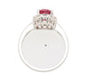 GIA Certified 1.81 Carat No-heat Padparadscha Sapphire & Diamond Ring