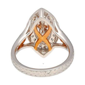 GIA Certified 1.92 carat Brownish Greenish Yellow Marquise Cut Diamond Ring – Assay Jewelers