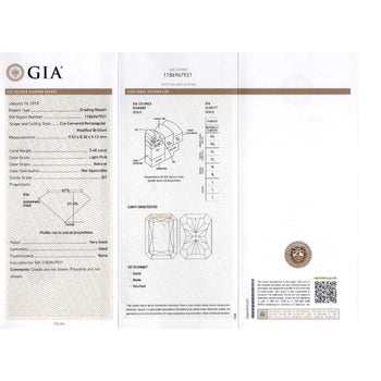 GIA Certified 3.48 Carat Radiant Cut Light Pink Diamond Ring in 18K White Gold – Assay Jewelers
