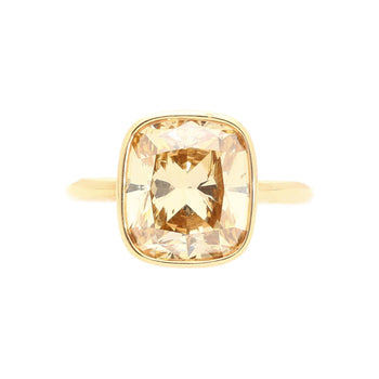 GIA Certified 5.02 Carat Cushion Cut Fancy Brown Yellow Diamond Ring in 18K Rose Gold & Detachable Bands – Assay Jewelers
