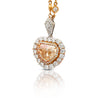 GIA Certified 5.78ct Color Shield Cut Diamond Pendant Necklace