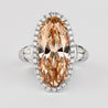 GIA Certified 6 Carat Fancy Light Yellow-Brown Diamond 18K White Gold Ring
