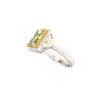 GIA Certified 6.07 Carat Radiant Cut Fancy Brownish Greenish Yellow Diamond Ring