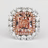 GIA-zertifizierter 6,53 Karat Fancy Pink & White Diamant Ring in 18K Roségold