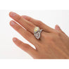 GIA Certified Fancy Intense Yellow & Fancy Light Pink Diamond Toi Et Moi Ring in 18K White Gold