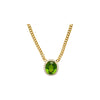 GRS Certified 51 Karat Grüner Ovalschliff-Peridot mit Diamant-Halo in 18K Gold Cuban Chain Fassung Pendant Halskette