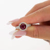 Gubelin Certified 3.02 Carat Cushion Cut Burma Ruby & Round Cut Diamond Platinum Ring