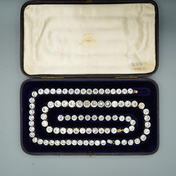 Hamilton and Inches Vintage Riviera Paste Necklace and Bracelet Set 1910s – Assay Jewelers