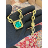 Henry Dunay 19.48 carat Colombian Emerald Necklace in 18k Yellow Gold