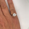 IGI Cert. 2.08 Carat Lab Grown Old European Cut Diamond Vintage 6-Prong Engagement Ring