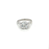 IGI Cert. 2.08 Carat Lab Grown Old European Cut Diamond Vintage 6-Prong Engagement Ring
