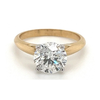 Bague Solitaire 2 Tons avec Diamant de Laboratoire Rond 2.31 H/VS2 Certifié IGI