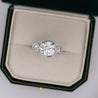 IGI Certified 3.17 Carat 3 Stone Lab Grown Diamond Bezel Engagement Ring