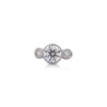 IGI Certified 3.17 Carat 3 Stone Lab Grown Diamond Bezel Engagement Ring