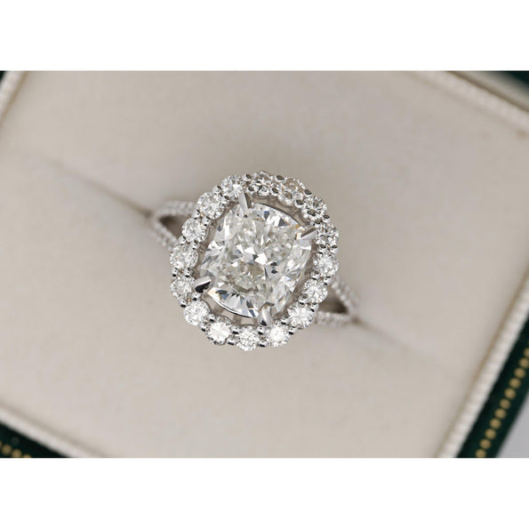 IGI Certified 4.91 Carat TW Lab Grown Diamond Engagement Ring