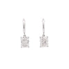 IGI Certified 6.86-6.16 Carats CVD Lab Grown Diamond Suspended Drop Earrings