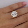 IGI Certified 8.23 Carat Lab Grown Diamond 14K Gold Crown Style Engagement Ring