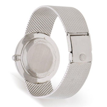 Patek Philippe Calatrava 3468 34mm Gray Dial 18K White Gold Watch – Assay Jewelers