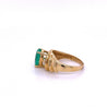 Pear Shape Colombian Emerald and Diamond Ring in 14k Yellow Gold