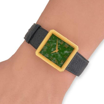 Piaget Protocole Jade Dial 18K Gold 25mm Vintage Watch – Assay Jewelers