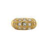 Princess Cut Diamond Cluster Dome Ring in 18k Yellow Gold