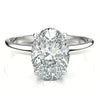 Reserved - 2.97 Carat Oval Cut Lab Grown Diamond Solitaire Engagement Ring