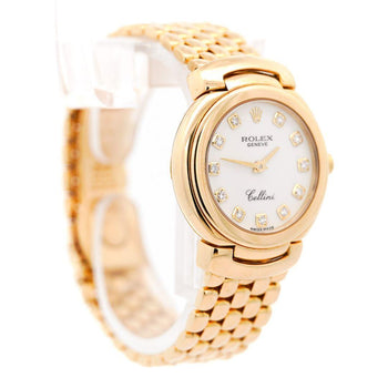 Rolex Cellini 18K Gold 26mm Quartz With Diamond Hour Marker Watch – Assay Jewelers