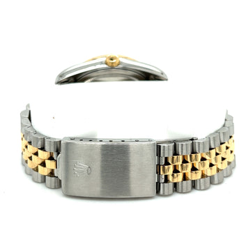 Rolex DateJust 36MM Champagne Tapestry Fluted Dial & Bezel in Two-Tone 18K And Stainless Steel With Jubilee Bracelet and Date and Rolex Box – Assay Jewelers