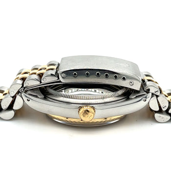 Rolex DateJust 36MM Champagne Tapestry Fluted Dial & Bezel in Two-Tone 18K And Stainless Steel With Jubilee Bracelet and Date and Rolex Box – Assay Jewelers