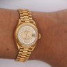 Rolex Datejust Presidential Champagne 18K Gold Diamond Dial Fluted Watch