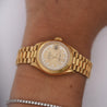 Rolex Datejust Presidential Champagne 18K Gold Diamond Dial Fluted Watch