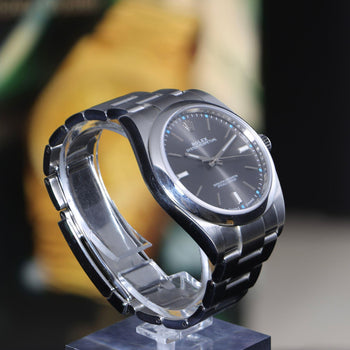Rolex Oyster Perpetual 114300 Rhodium Dial 39mm Stainless Steel Full Set Watch – Assay Jewelers