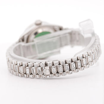 Rolex Platinum DateJust Presidential Watch 15 Carat Diamond 26mm – Assay Jewelers