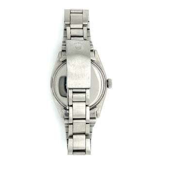 Rolex Turquoise Blue Oyster Perpetual Date Precision 36mm Vintage 1963 Watch In Stainless Steel With Oyster Bracelet – Assay Jewelers
