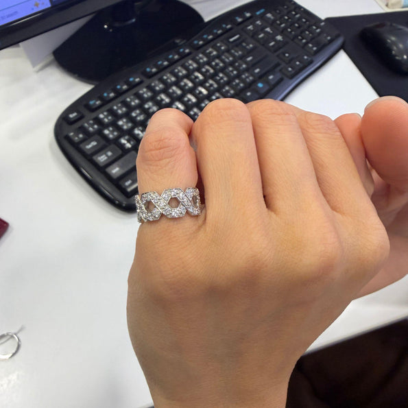 Tiffany & Co Hexagon 1.2 Carat Diamond Platinum Eternity Band Ring
