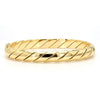 Tiffany & Co. 18K Gold Braided Twisted Rope Hinged Bangle Bracelet
